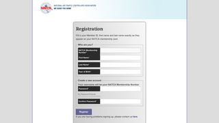 Registration - NATCA Portal