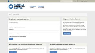 Login/Register | NaTHNaC Training Portal