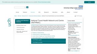 National Travel Health Network and Centre (NaTHNaC) - UCLH