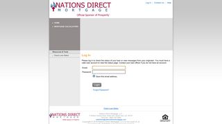Nations Direct Mortgage, LLC : Login