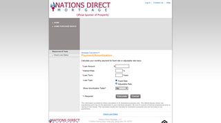 Nations Direct Mortgage, LLC : Payment/Amortization