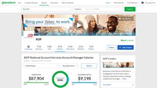 ADP National Account Services Account Manager Salaries | Glassdoor