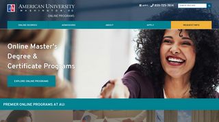 Online Masters Degrees & Graduate Certificates | American University