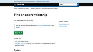 Find an apprenticeship - GOV.UK