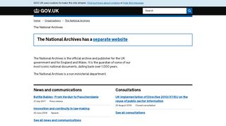 The National Archives - GOV.UK