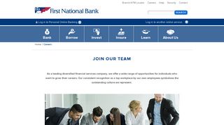 Careers | First National Bank