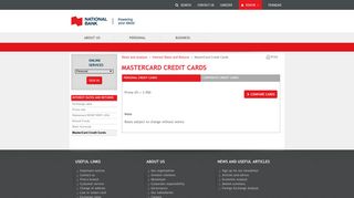 MasterCard Credit Cards - Personal | National Bank