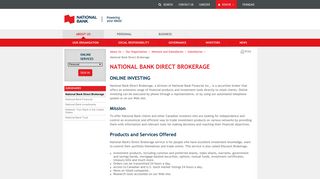 National Bank Direct Brokerage | National Bank
