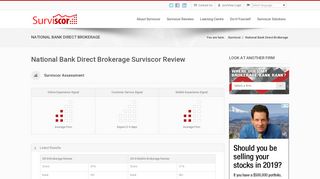 Surviscor Review on National Bank Direct Brokerage - Surviscor