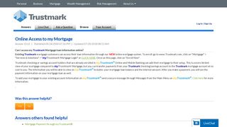 Online Access to my Mortgage - Trustmark - Service