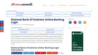 National Bank of Andrews Online Banking Login | OnlineBanking101 ...