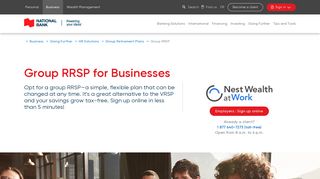 Group RRSP for Businesses | National Bank