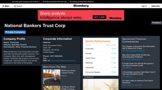 National Bankers Trust Corp: Company Profile - Bloomberg