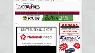 national banks of central texas becomes national united