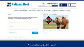 Sign In - National Beef
