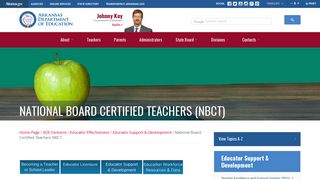 National Board Certified Teachers (NBCT) - State Board of Education ...