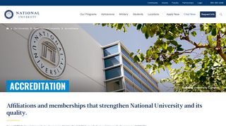 Accreditation - National University