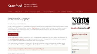 Renewal Support | National Board Resource Center (NBRC)