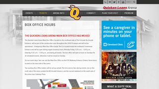 Box Office | Quicken Loans Arena Official Website