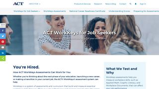 WorkKeys for Job Seekers - ACT