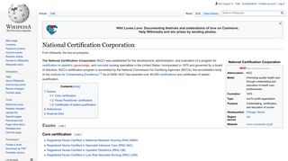 National Certification Corporation - Wikipedia