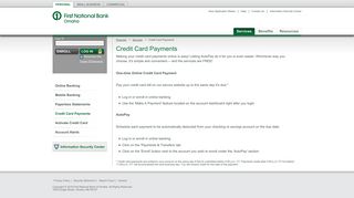 Credit Card Payments - FNB Omaha