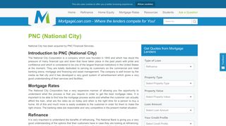 Introduction to PNC (National City) - Mortgage Loan
