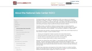 About the National Data Center (NDC) | NDC
