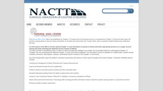 NACTT > Services > National Data Center
