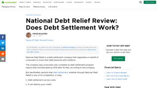 National Debt Relief Review: Does Debt Settlement Work? - NerdWallet