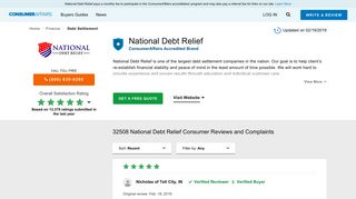 Top 31,915 Reviews and Complaints about National Debt Relief