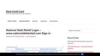 National Debt Relief Login - www.nationaldebtrelief.com Sign in ...