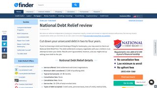 Is National Debt Relief legit? January 2019 review | finder.com