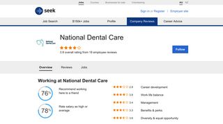 Working at National Dental Care: Australian reviews - SEEK