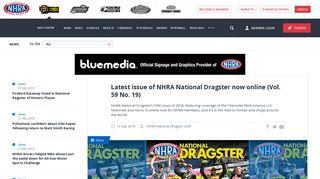 Latest issue of NHRA National Dragster now online (Vol. 59 No. 19 ...
