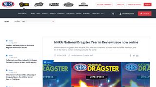 NHRA National Dragster Year in Review issue now online | NHRA