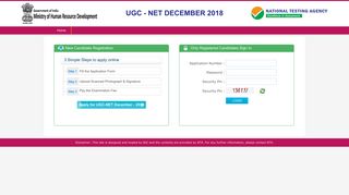 UGC - NET DECEMBER 2018 - National Eligibility Test (NET)