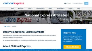 National Express Affiliates | National Express Coaches