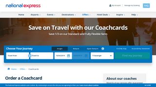 Save on Travel with a Coachcard | National Express Coaches