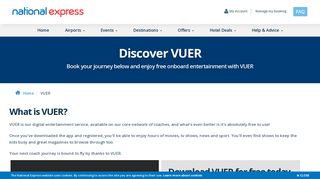 Discover VUER | National Express Coaches