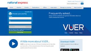 VUER frequently asked questions | National Express Coaches