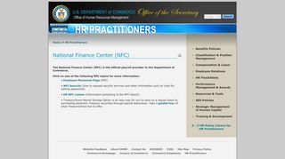 National Finance Center (NFC) - OHRM