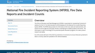 National Fire Incident Reporting System (NFIRS), Fire Data Reports ...