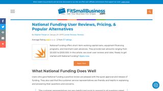 National Funding User Reviews, Pricing & Popular Alternatives