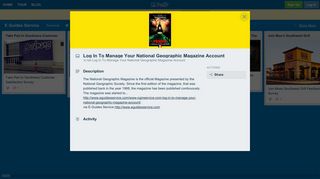 Log In To Manage Your National Geographic Magazine Account on E ...