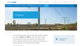 Contacts – National Grid