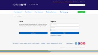 Your account profile sign-in - National Grid
