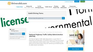 National Highway Traffic Safety Administration (NHTSA) - DriversEd.com