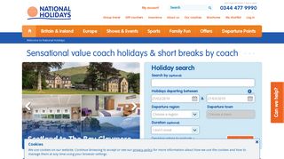 National Holidays: Coach Holidays, Trips & Tours in the UK & Abroad