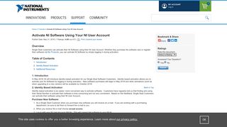 Activate NI Software Using Your NI User Account - National Instruments